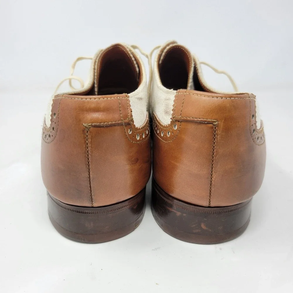 Polo Ralph Lauren Crockett & Jones Men's 11 D Leather Suede Spectator Wingtips